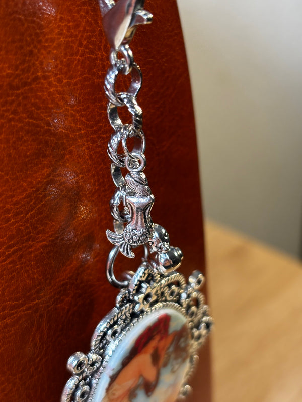 Handmade Vintage-Inspired Bag Charms | Cameo & Floral Purse Charms | Choose Your Favorite