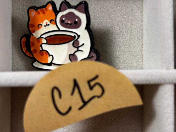 Cute Cat Enamel Pins | Colorful Animal Pins for Bags, Jackets & Backpacks