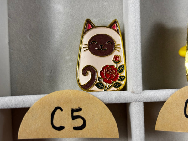 Cute Cat Enamel Pins | Colorful Animal Pins for Bags, Jackets & Backpacks