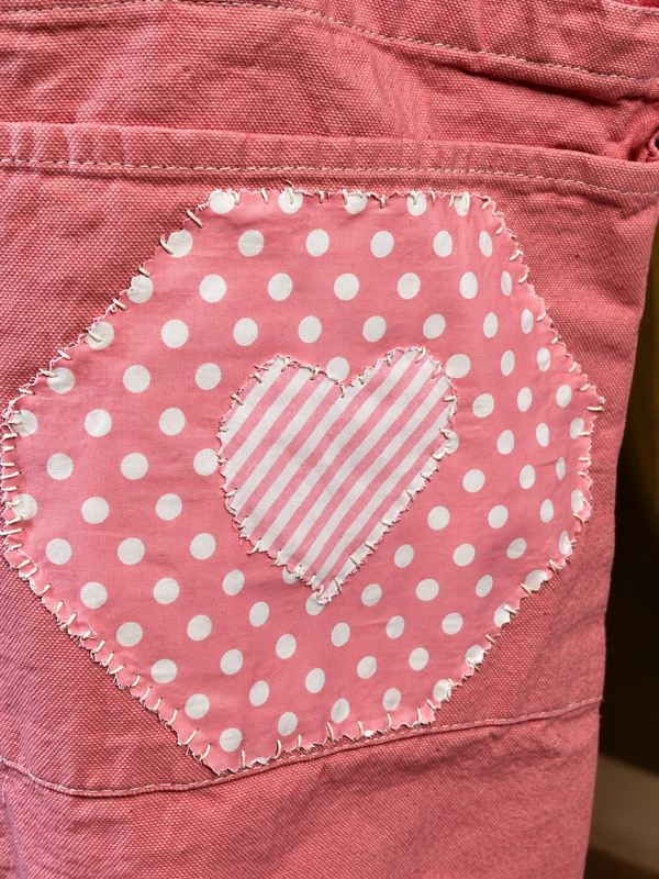 Strong at Heart - Hand-Dyed Breast Cancer Awareness Tote