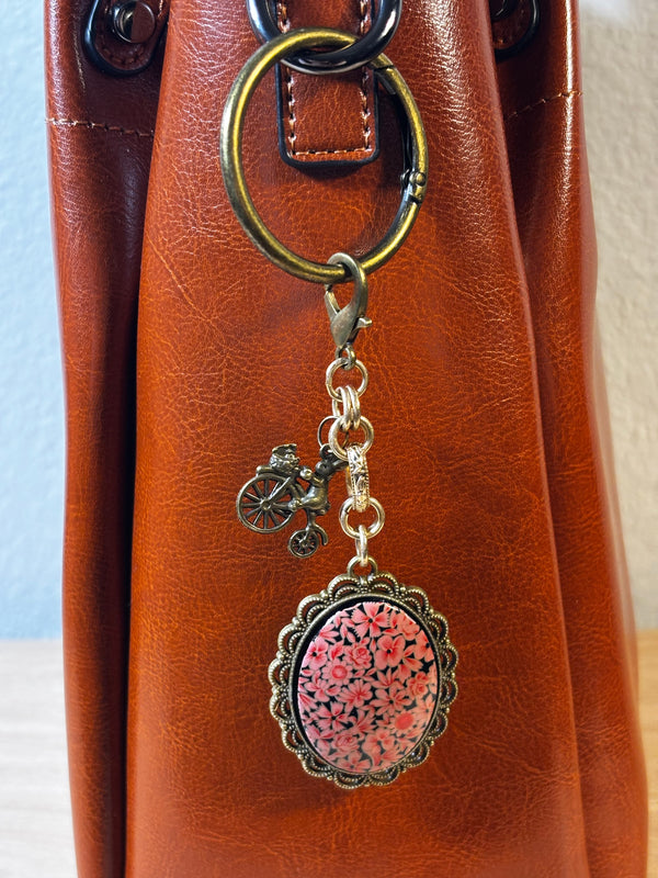 Handmade Vintage-Inspired Bag Charms | Cameo & Floral Purse Charms | Choose Your Favorite