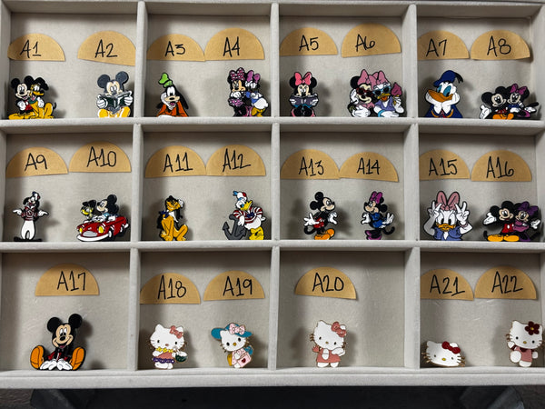 Disney & Hello Kitty Enamel Pins | Mickey, Minnie, Donald Duck & Friends | Cute Cartoon Character Pins