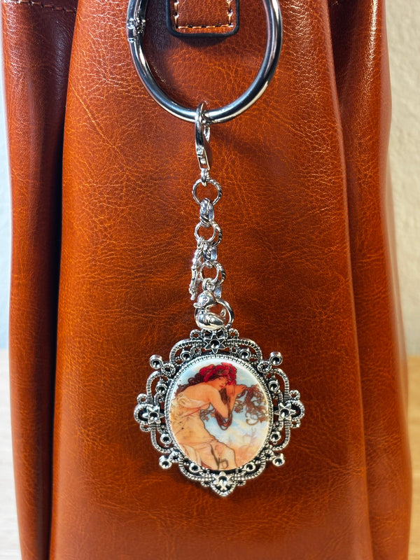 Handmade Vintage-Inspired Bag Charms | Cameo & Floral Purse Charms | Choose Your Favorite