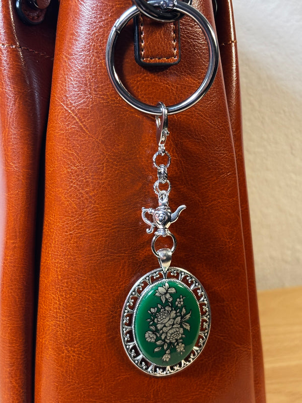 Handmade Vintage-Inspired Bag Charms | Cameo & Floral Purse Charms | Choose Your Favorite