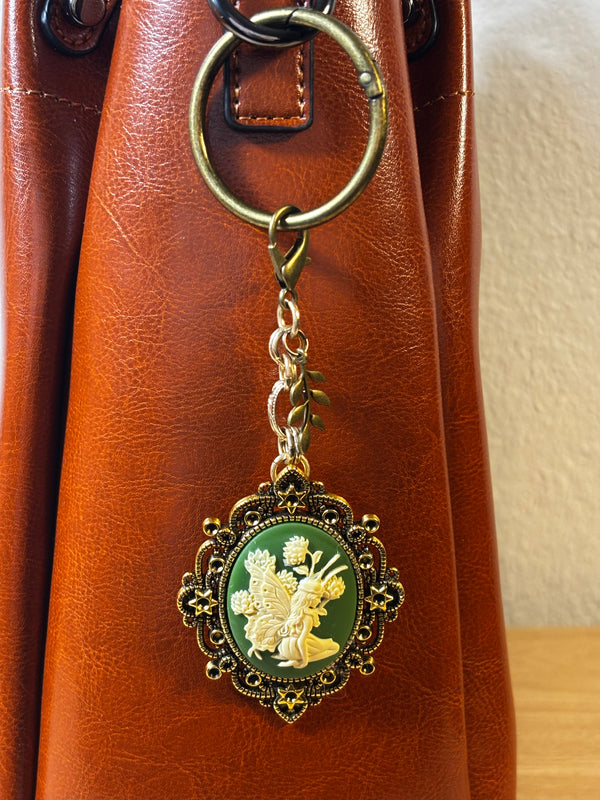 Handmade Vintage-Inspired Bag Charms | Cameo & Floral Purse Charms | Choose Your Favorite