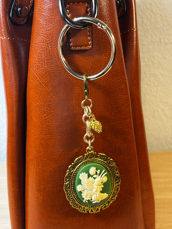 Handmade Vintage-Inspired Bag Charms | Cameo & Floral Purse Charms | Choose Your Favorite