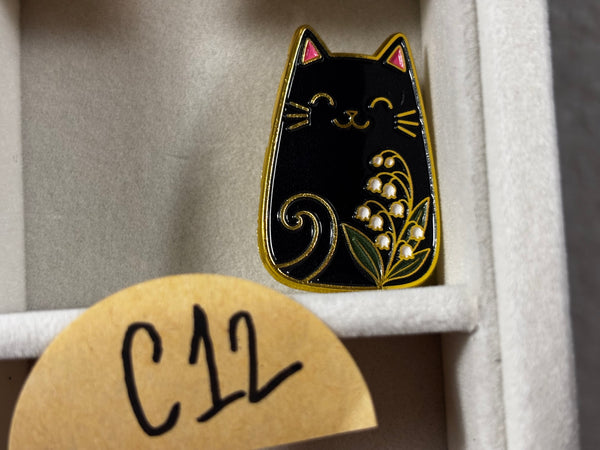 Cute Cat Enamel Pins | Colorful Animal Pins for Bags, Jackets & Backpacks