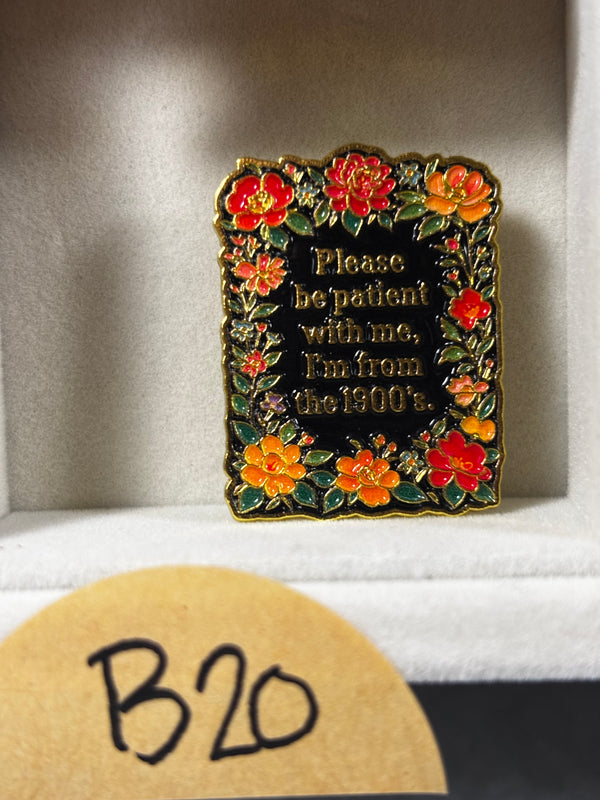 Fun & Inspirational Enamel Pins | Positive Sayings, Bookish, Floral & Retro Designs | Choose Your Favorites